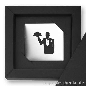 Logo-Geschenk Magnet aus Edelstahl