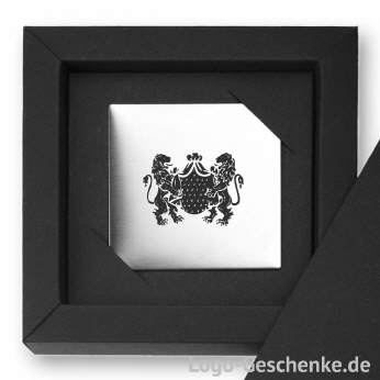 Logo-Geschenk Magnet aus Edelstahl