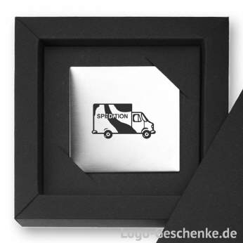 Logo-Geschenk Magnet aus Edelstahl