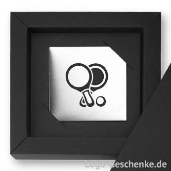 Logo-Geschenk Magnet aus Edelstahl