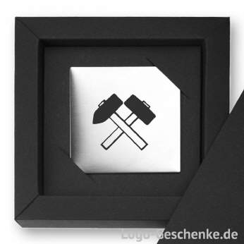 Logo-Geschenk Magnet aus Edelstahl