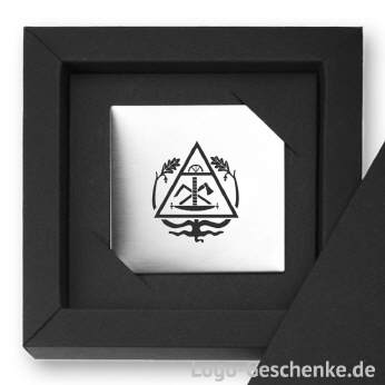 Logo-Geschenk Magnet aus Edelstahl