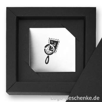 Logo-Geschenk Magnet aus Edelstahl