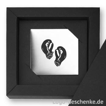 Logo-Geschenk Magnet aus Edelstahl