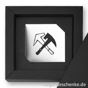 Logo-Geschenk Magnet aus Edelstahl