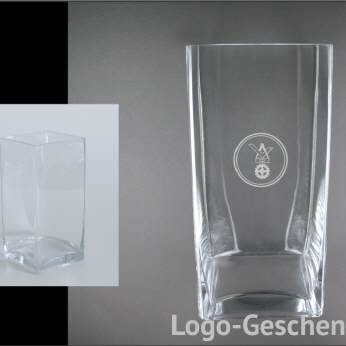 Logo-Geschenk Glasvase