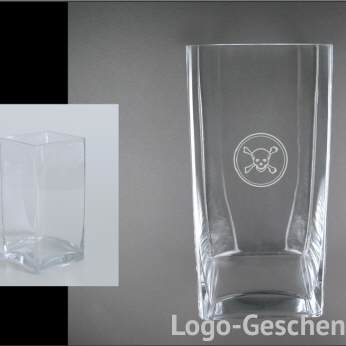 Logo-Geschenk Glasvase