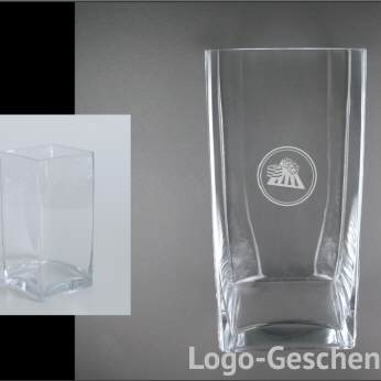 Logo-Geschenk Glasvase