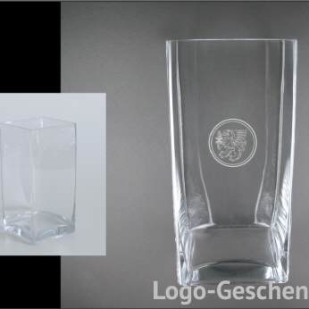 Logo-Geschenk Glasvase