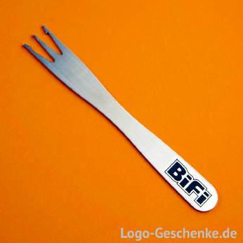 Logo-Geschenk Pommesgabel